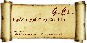 Gyöngyösy Csilla névjegykártya